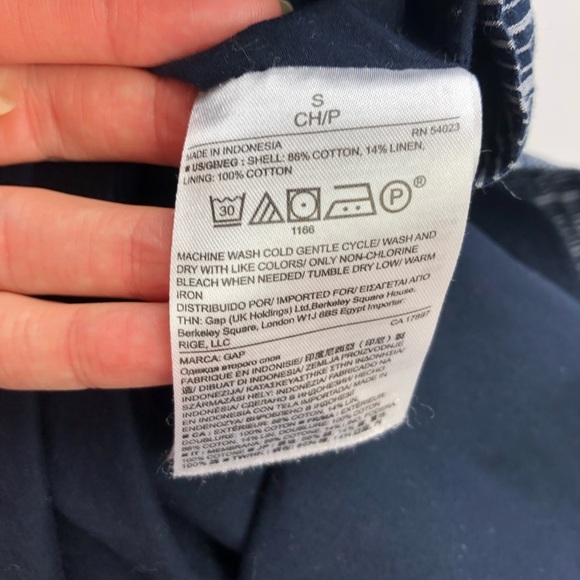 GAP cotton and linen blend striped mini skirt - Picture 4 of 7